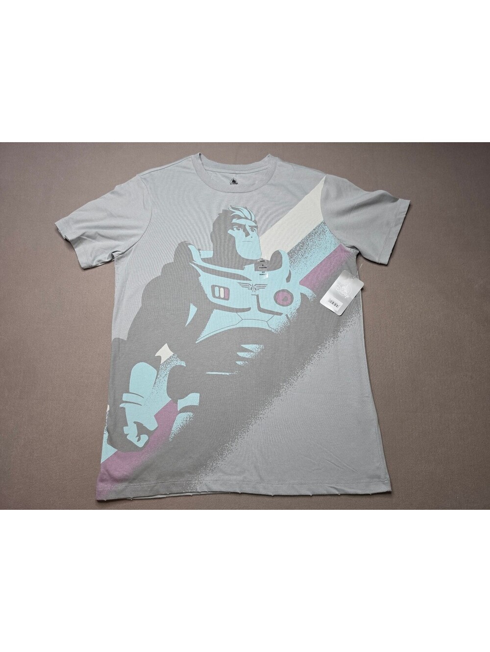 Disney Buzz Lightyear Toy Story Graphic T-Shirt Gray Men’s Small NWT Pixar